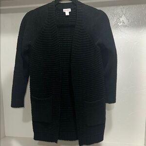 Cat & Jack Black Open Front Cardigan Sweater
